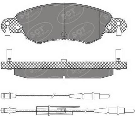 SCT-MANNOL SP 420 PR - Kit pastiglie freno, Freno a disco autozon.pro