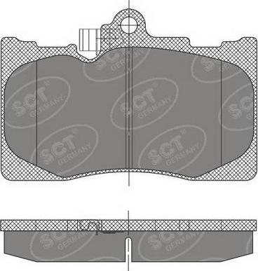 SCT-MANNOL SP 475 PR - Kit pastiglie freno, Freno a disco autozon.pro