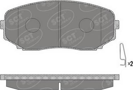 SCT-MANNOL SP 641 PR - Kit pastiglie freno, Freno a disco autozon.pro