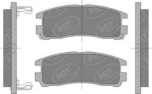 SCT-MANNOL SP 651 PR - Kit pastiglie freno, Freno a disco autozon.pro