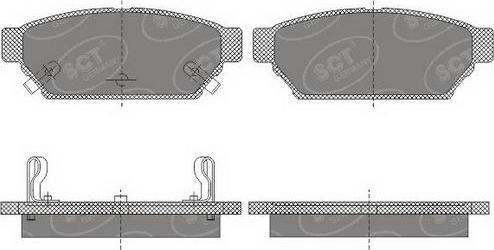 SCT-MANNOL SP 652 PR - Kit pastiglie freno, Freno a disco autozon.pro