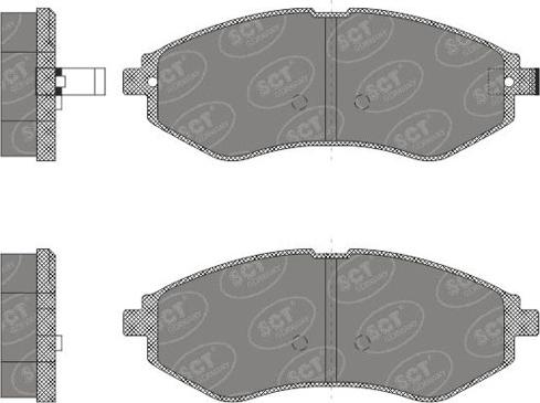 SCT-MANNOL SP 665 PR - Kit pastiglie freno, Freno a disco autozon.pro