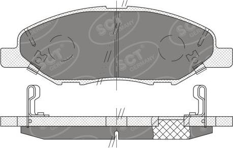 SCT-MANNOL SP 661 PR - Kit pastiglie freno, Freno a disco autozon.pro