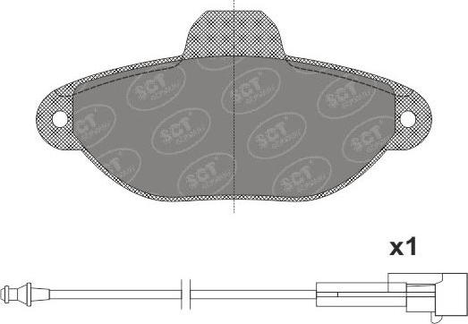 SCT-MANNOL SP 662 PR - Kit pastiglie freno, Freno a disco autozon.pro