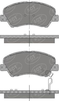 SCT-MANNOL SP 667 - Kit pastiglie freno, Freno a disco autozon.pro