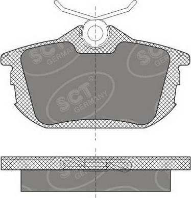 SCT-MANNOL SP 608 PR - Kit pastiglie freno, Freno a disco autozon.pro