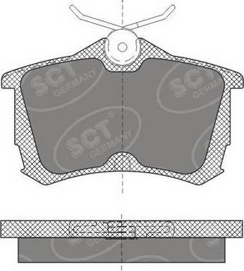 SCT-MANNOL SP 607 PR - Kit pastiglie freno, Freno a disco autozon.pro