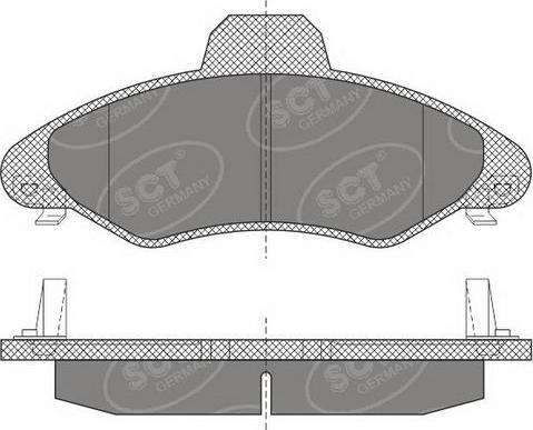 SCT-MANNOL SP 614 PR - Kit pastiglie freno, Freno a disco autozon.pro