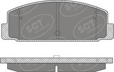 SCT-MANNOL SP 611 PR - Kit pastiglie freno, Freno a disco autozon.pro