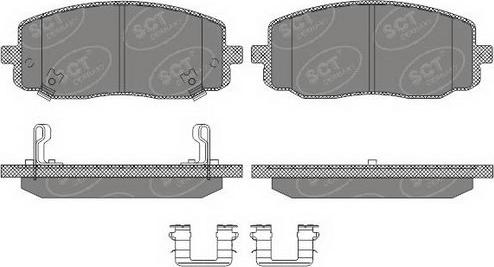 SCT-MANNOL SP 617 PR - Kit pastiglie freno, Freno a disco autozon.pro