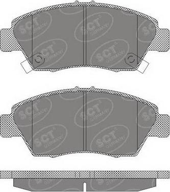 SCT-MANNOL SP 621 PR - Kit pastiglie freno, Freno a disco autozon.pro