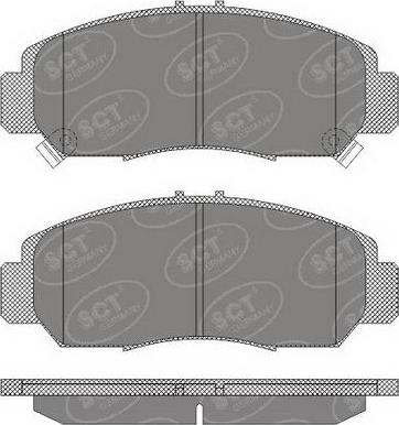 SCT-MANNOL SP 628 PR - Kit pastiglie freno, Freno a disco autozon.pro