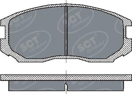 SCT-MANNOL SP 196 PR - Kit pastiglie freno, Freno a disco autozon.pro