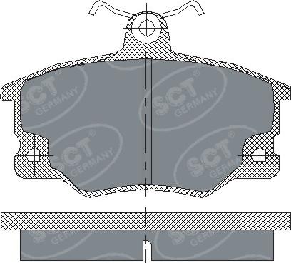 SCT-MANNOL SP 191 PR - Kit pastiglie freno, Freno a disco autozon.pro