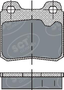 SCT-MANNOL SP 193 PR - Kit pastiglie freno, Freno a disco autozon.pro