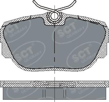 SCT-MANNOL SP 144 PR - Kit pastiglie freno, Freno a disco autozon.pro