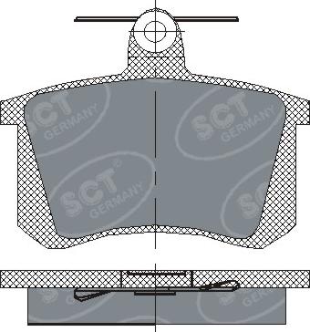 SCT-MANNOL SP 145 PR - Kit pastiglie freno, Freno a disco autozon.pro