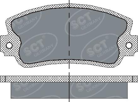 SCT-MANNOL SP 143 PR - Kit pastiglie freno, Freno a disco autozon.pro