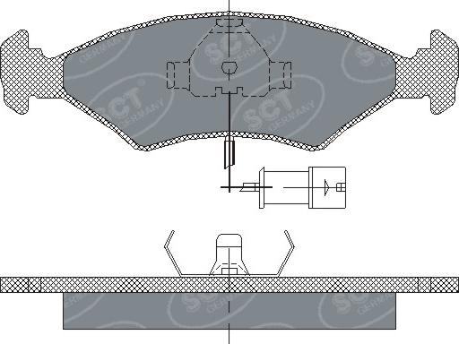 SCT-MANNOL SP 142 PR - Kit pastiglie freno, Freno a disco autozon.pro