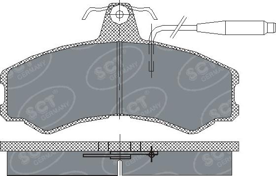 SCT-MANNOL SP 154 PR - Kit pastiglie freno, Freno a disco autozon.pro