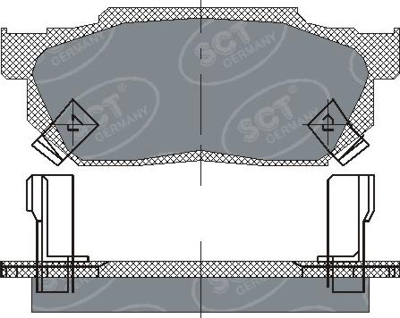 SCT-MANNOL SP 150 PR - Kit pastiglie freno, Freno a disco autozon.pro