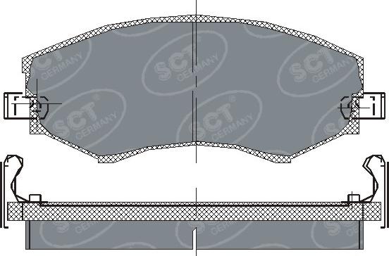 SCT-MANNOL SP 151 PR - Kit pastiglie freno, Freno a disco autozon.pro