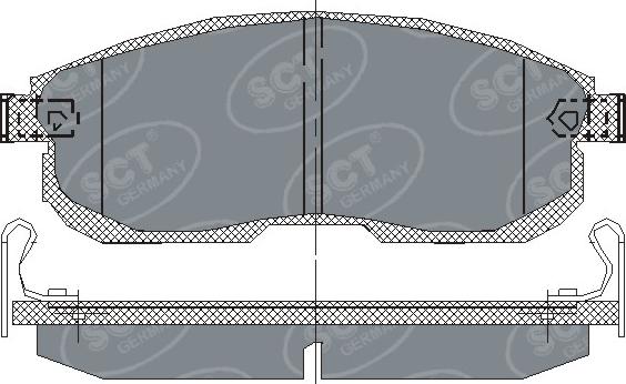 SCT-MANNOL SP 153 PR - Kit pastiglie freno, Freno a disco autozon.pro