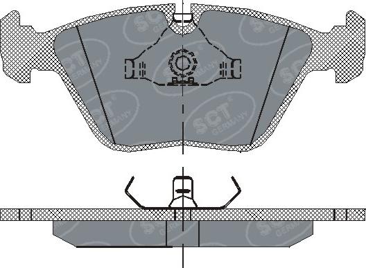 SCT-MANNOL SP 152 PR - Kit pastiglie freno, Freno a disco autozon.pro