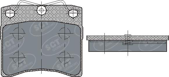 SCT-MANNOL SP 169 PR - Kit pastiglie freno, Freno a disco autozon.pro