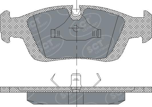 SCT-MANNOL SP 164 PR - Kit pastiglie freno, Freno a disco autozon.pro