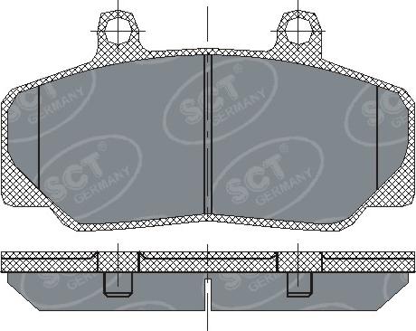 SCT-MANNOL SP 166 PR - Kit pastiglie freno, Freno a disco autozon.pro