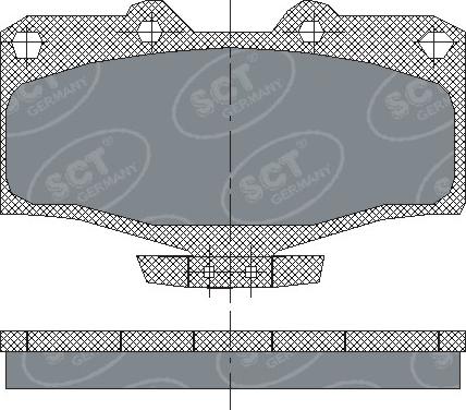 SCT-MANNOL SP 160 PR - Kit pastiglie freno, Freno a disco autozon.pro