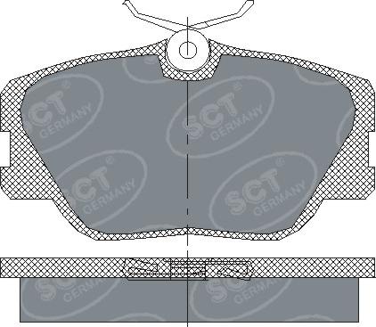 SCT-MANNOL SP 167 PR - Kit pastiglie freno, Freno a disco autozon.pro