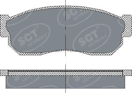 SCT-MANNOL SP 109 PR - Kit pastiglie freno, Freno a disco autozon.pro