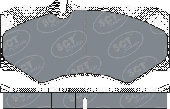 SCT-MANNOL SP 104 PR - Kit pastiglie freno, Freno a disco autozon.pro