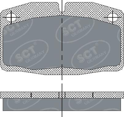 SCT-MANNOL SP 105 PR - Kit pastiglie freno, Freno a disco autozon.pro