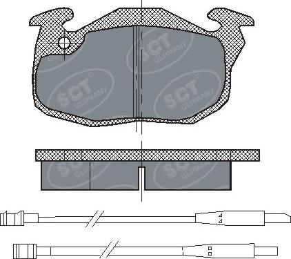 SCT-MANNOL SP 107 PR - Kit pastiglie freno, Freno a disco autozon.pro