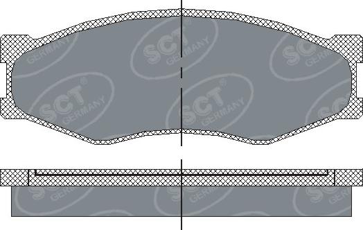 SCT-MANNOL SP 119 PR - Kit pastiglie freno, Freno a disco autozon.pro