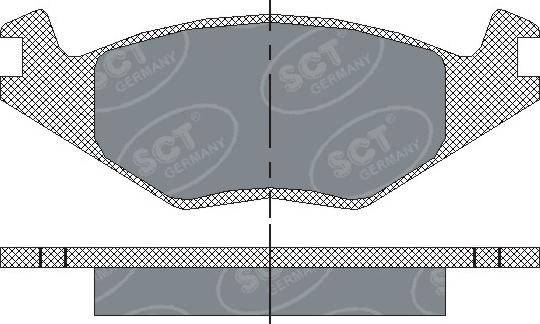 SCT-MANNOL SP 116 PR - Kit pastiglie freno, Freno a disco autozon.pro