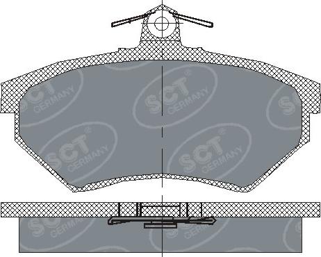 SCT-MANNOL SP 110 PR - Kit pastiglie freno, Freno a disco autozon.pro