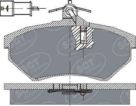 SCT-MANNOL SP 111 PR - Kit pastiglie freno, Freno a disco autozon.pro