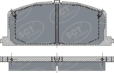 SCT-MANNOL SP 118 PR - Kit pastiglie freno, Freno a disco autozon.pro