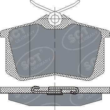 SCT-MANNOL SP 113 - Kit pastiglie freno, Freno a disco autozon.pro