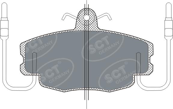 SCT-MANNOL SP 189 - Kit pastiglie freno, Freno a disco autozon.pro