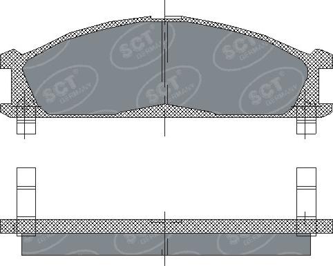 SCT-MANNOL SP 185 PR - Kit pastiglie freno, Freno a disco autozon.pro