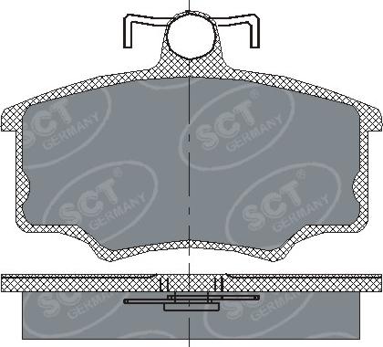 SCT-MANNOL SP 186 PR - Kit pastiglie freno, Freno a disco autozon.pro