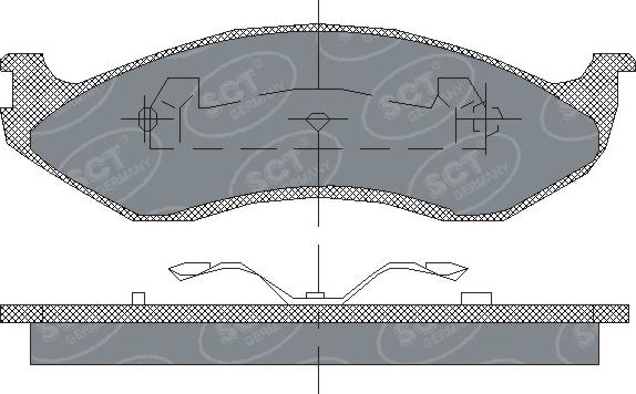 SCT-MANNOL SP 181 PR - Kit pastiglie freno, Freno a disco autozon.pro