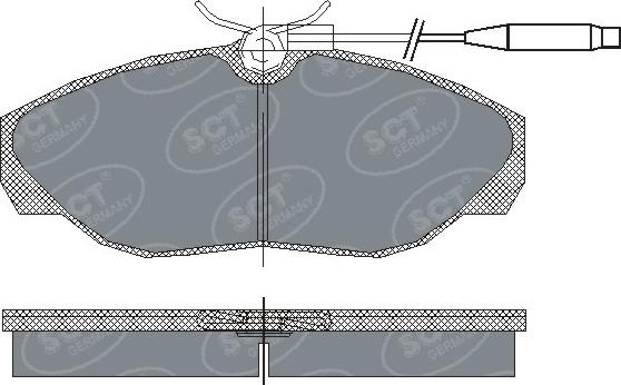 SCT-MANNOL SP 182 PR - Kit pastiglie freno, Freno a disco autozon.pro