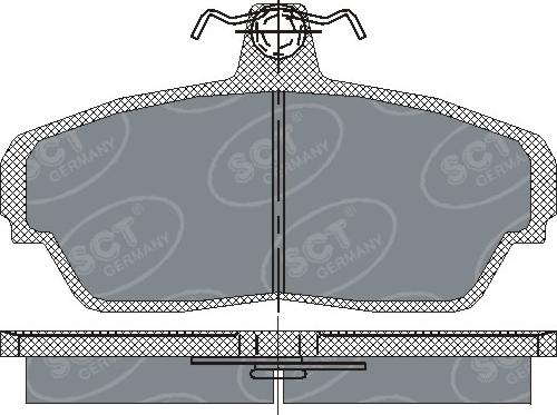 SCT-MANNOL SP 187 - Kit pastiglie freno, Freno a disco autozon.pro