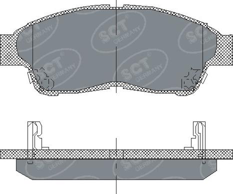 SCT-MANNOL SP 134 - Kit pastiglie freno, Freno a disco autozon.pro